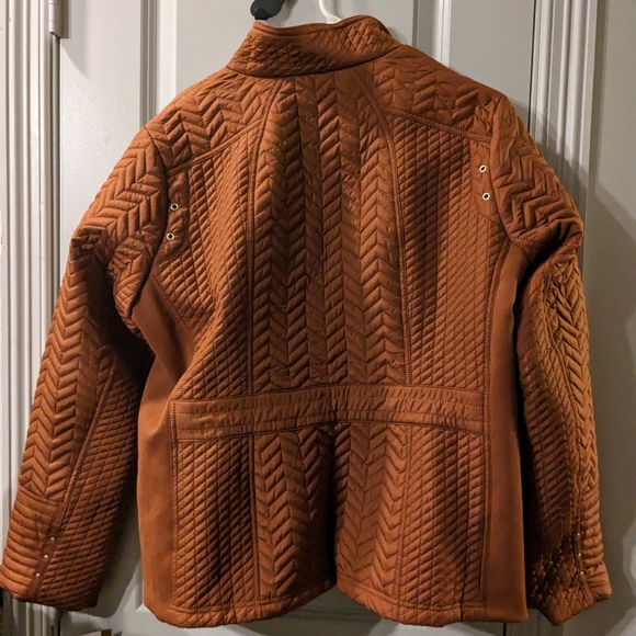 NWT Burnished Pecan QUILTED JACKET WITH SIDE STRETCH XL - Picture 9 of 11